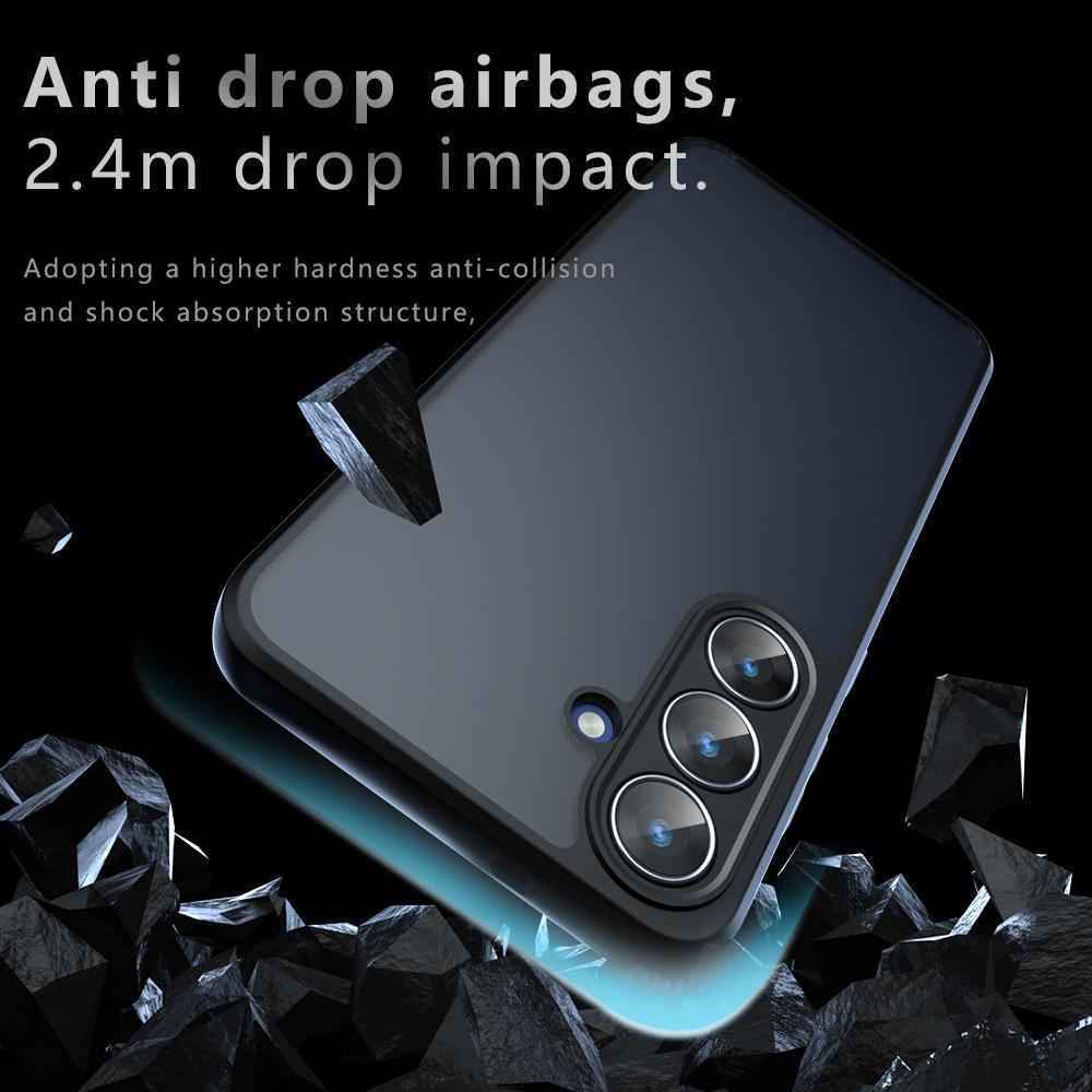 For Galaxy S26 FE 5G Armor Precise Hole PC Hybrid TPU Phone Case - Transparent - EDA007317312A