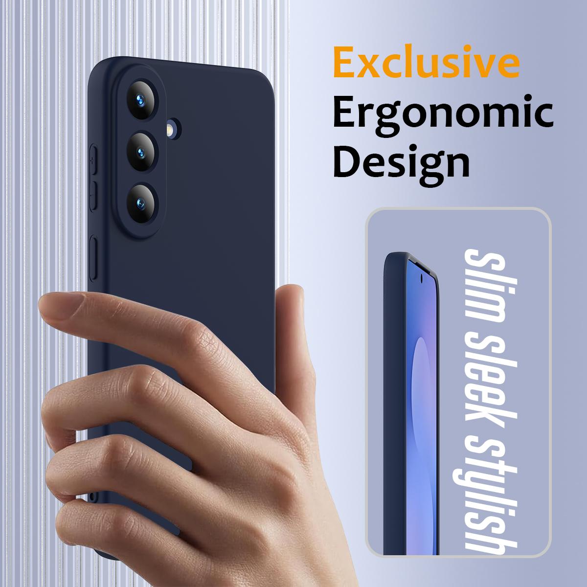 For Galaxy S26 FE 5G Shockproof Silicone Magsafe Phone Case - Navy Blue - EDA007331614A