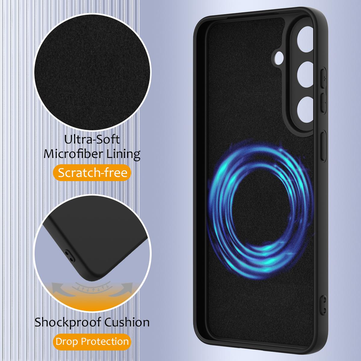 For Galaxy S26 FE 5G Shockproof Silicone Magsafe Phone Case - Black - EDA007331614B