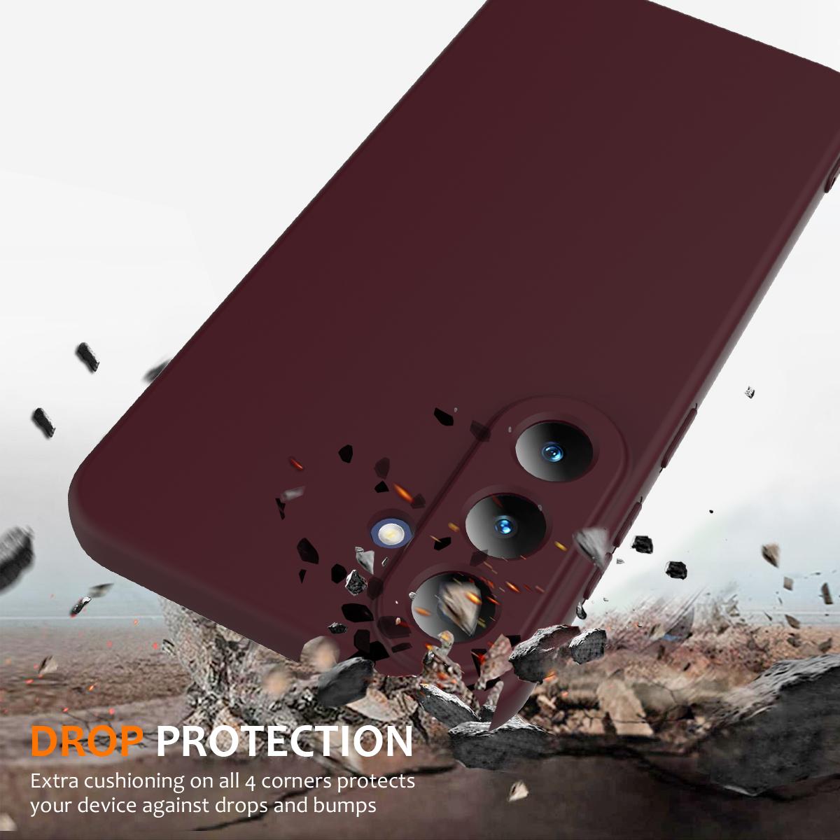 For Galaxy S26 FE 5G Shockproof Silicone Magsafe Phone Case - Plum Color - EDA007331614C