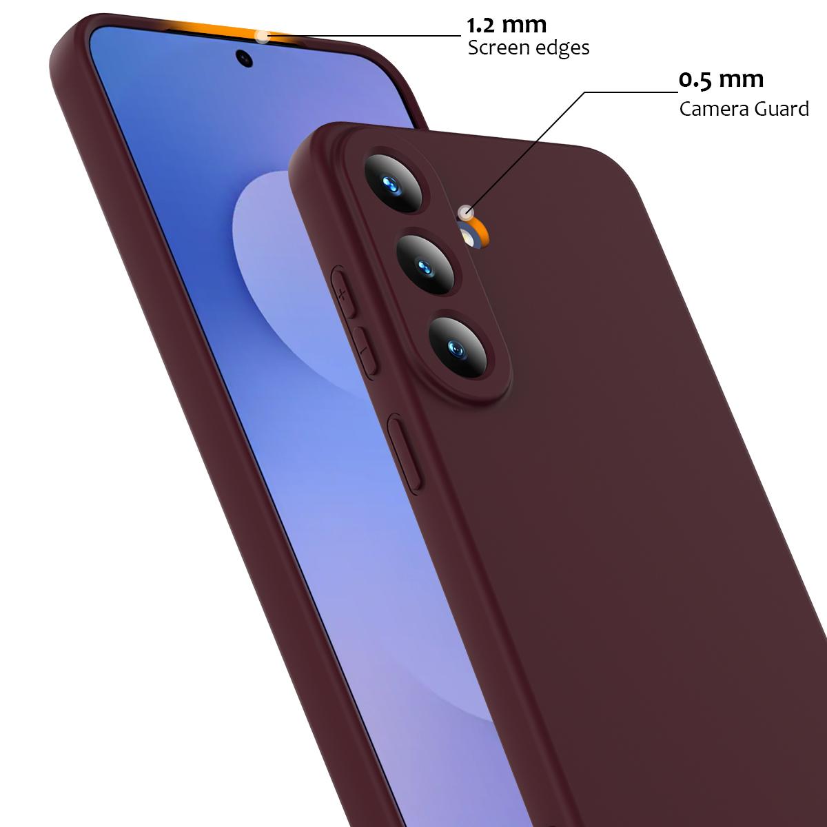 For Galaxy S26 FE 5G Shockproof Silicone Magsafe Phone Case - Plum Color - EDA007331614C