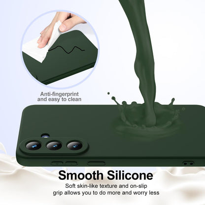 For Galaxy S26 FE 5G Shockproof Silicone Magsafe Phone Case - Dark Green - EDA007331614D