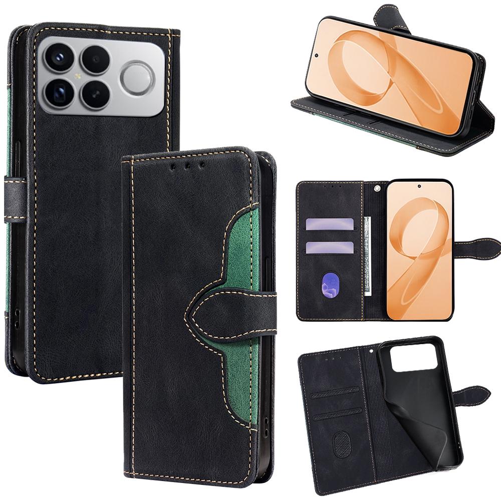 For Redmi K90 Pro Max 5G / Poco F8 Ultra Skin Feel Magnetic Buckle Leather Phone Case(Black)