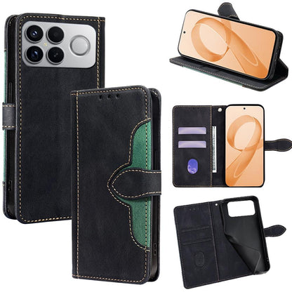 For Redmi K90 Pro Max 5G / Poco F8 Ultra Skin Feel Magnetic Buckle Leather Phone Case(Black)