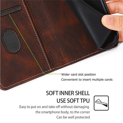 For Redmi K90 Pro Max 5G / Poco F8 Ultra Skin Feel Magnetic Buckle Leather Phone Case(Brown)