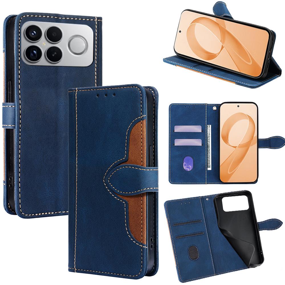 For Redmi K90 Pro Max 5G / Poco F8 Ultra Skin Feel Magnetic Buckle Leather Phone Case(Blue)