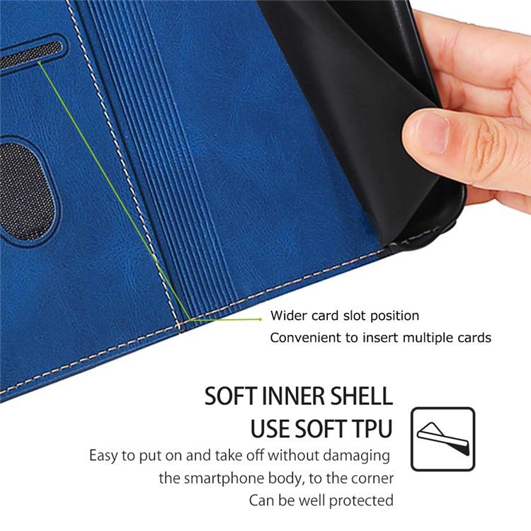 For Redmi K90 Pro Max 5G / Poco F8 Ultra Skin Feel Magnetic Buckle Leather Phone Case(Blue)