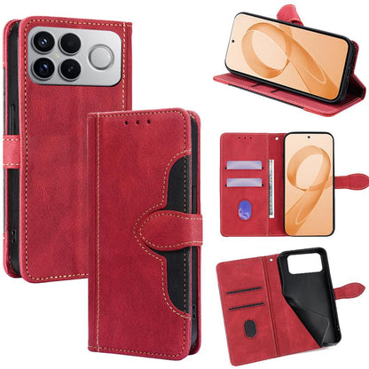 For Redmi K90 Pro Max 5G / Poco F8 Ultra Skin Feel Magnetic Buckle Leather Phone Case(Red)