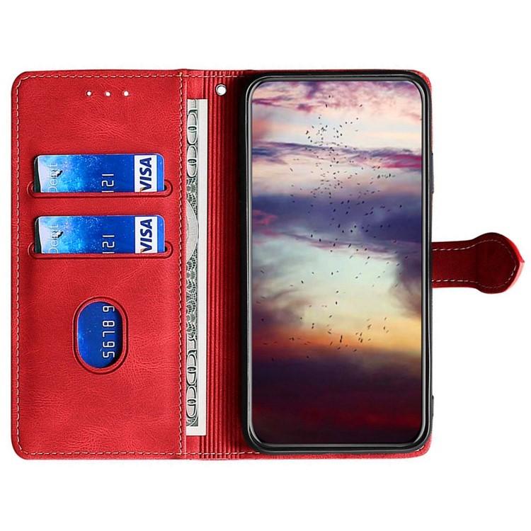 For Redmi K90 Pro Max 5G / Poco F8 Ultra Skin Feel Magnetic Buckle Leather Phone Case(Red)