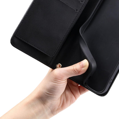 For Galaxy A18 / A17 4G / 5G Ring Buckle Rhombic Leather Phone Case(Black)