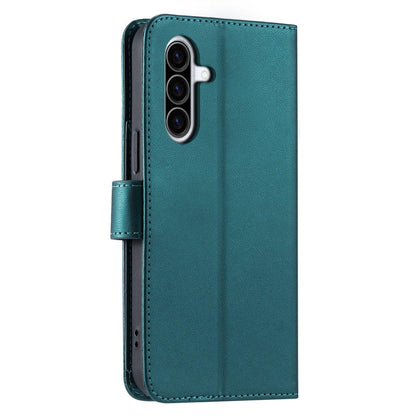 For Galaxy A57 5G Ring Buckle Rhombic Leather Phone Case(Green)