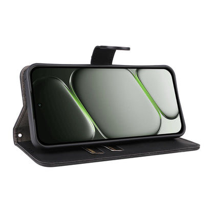 For OnePlus N6 4G Skin Feel Magnetic Flip Leather Phone Case(Black)