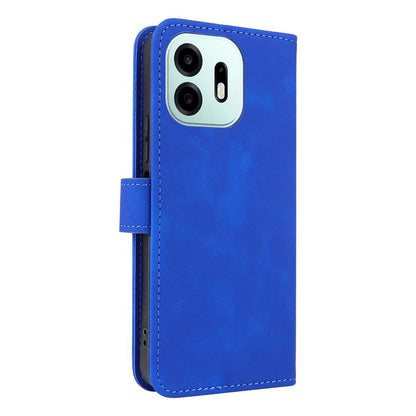 For OnePlus N6 4G Skin Feel Magnetic Flip Leather Phone Case(Blue)