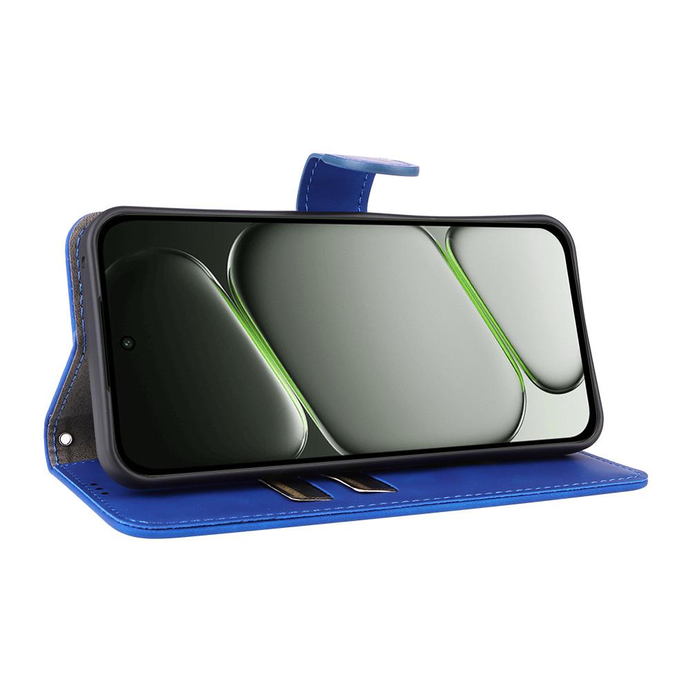 For OnePlus N6 4G Skin Feel Magnetic Flip Leather Phone Case(Blue)