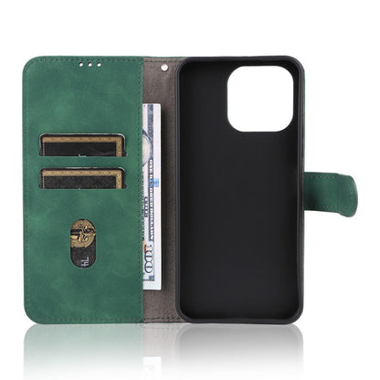 For OnePlus N6 4G Skin Feel Magnetic Flip Leather Phone Case(Green)