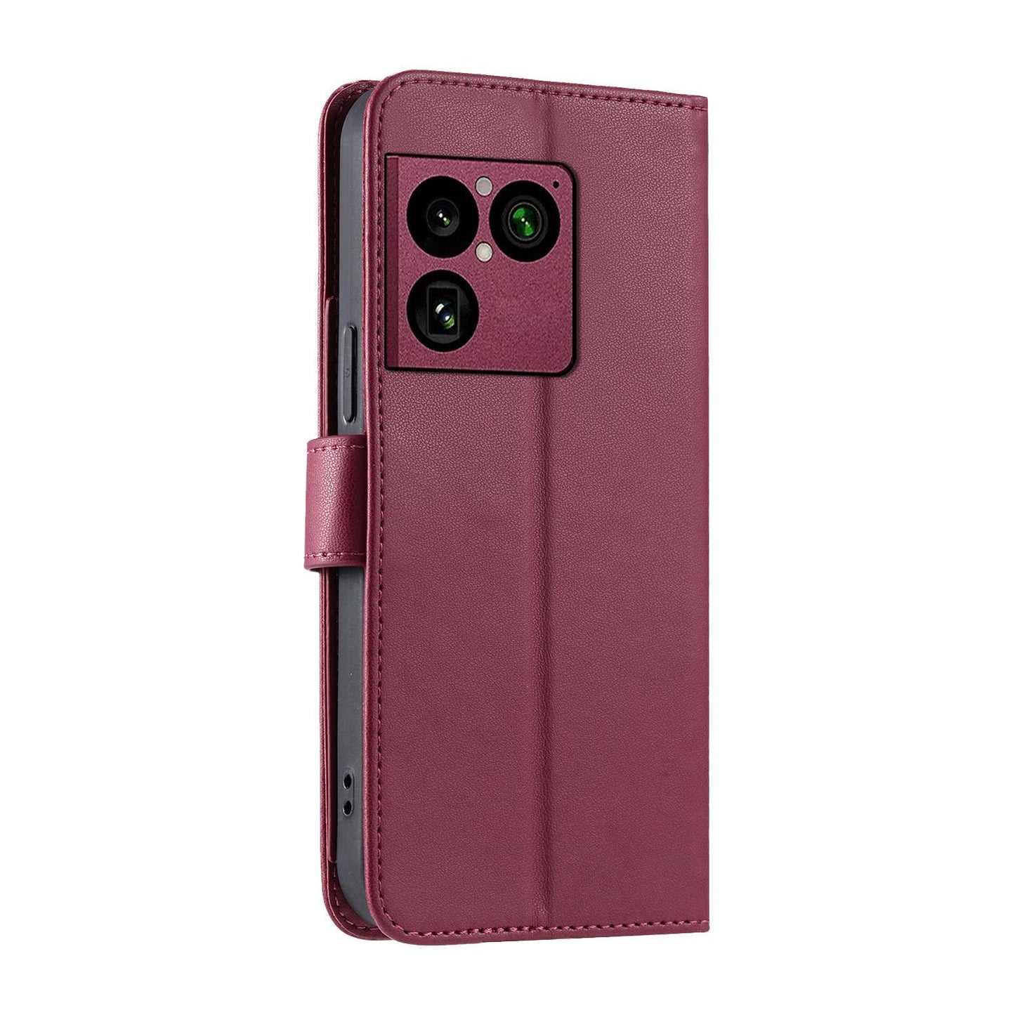For Sony Xperia 1 VIII Ring Buckle Rhombic Leather Phone Case(Red)