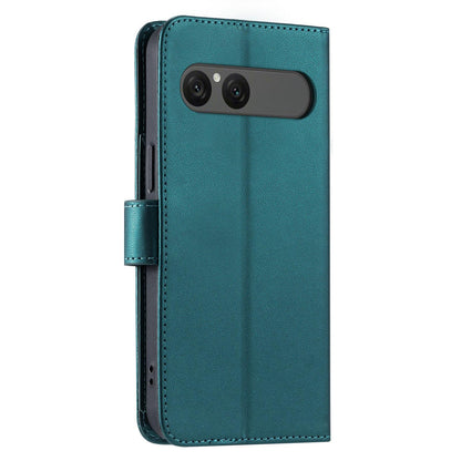 For Sony Xperia 10 VII Ring Buckle Rhombic Leather Phone Case(Green)
