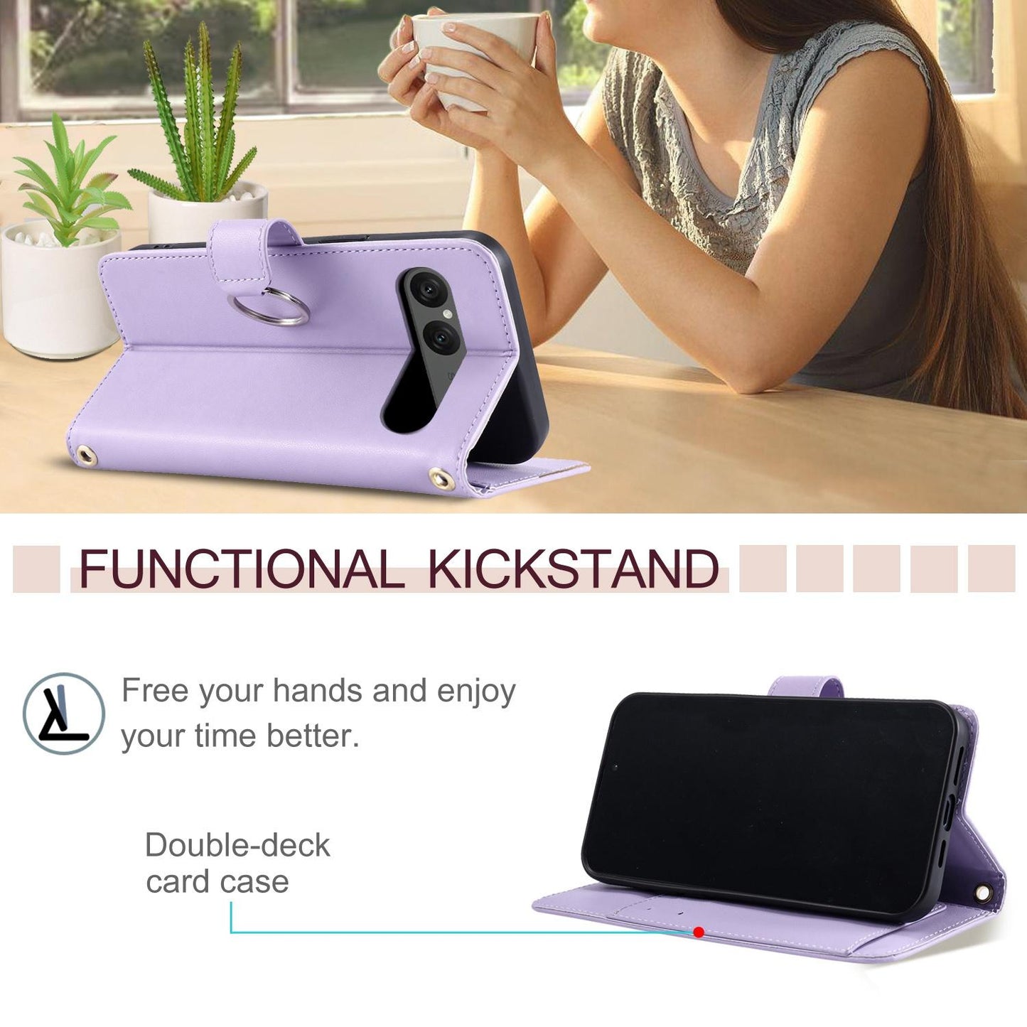 For Sony Xperia 10 VII Ring Buckle Rhombic Leather Phone Case(Purple)