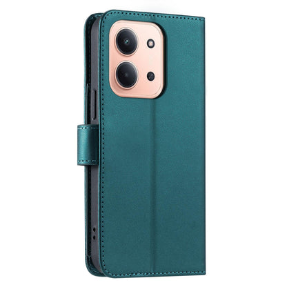 For Redmi 15C 5G / 4G Global 171mm Ring Buckle Rhombic Leather Phone Case(Green)
