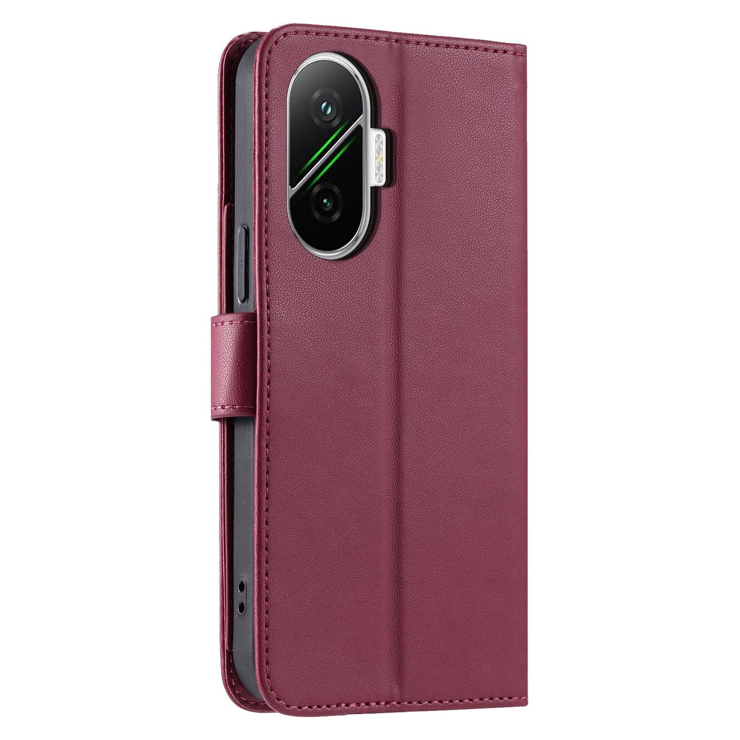 For Redmi Turbo 4 Pro 5G / Poco F7 5G Ring Buckle Rhombic Leather Phone Case(Red)