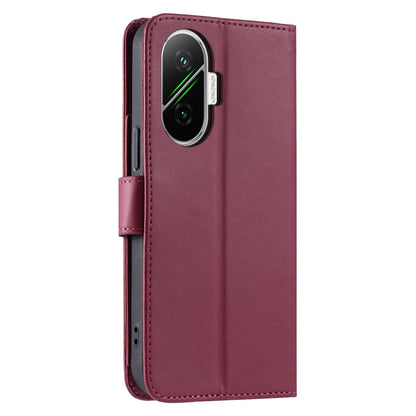 For Redmi Turbo 4 Pro 5G / Poco F7 5G Ring Buckle Rhombic Leather Phone Case(Red)