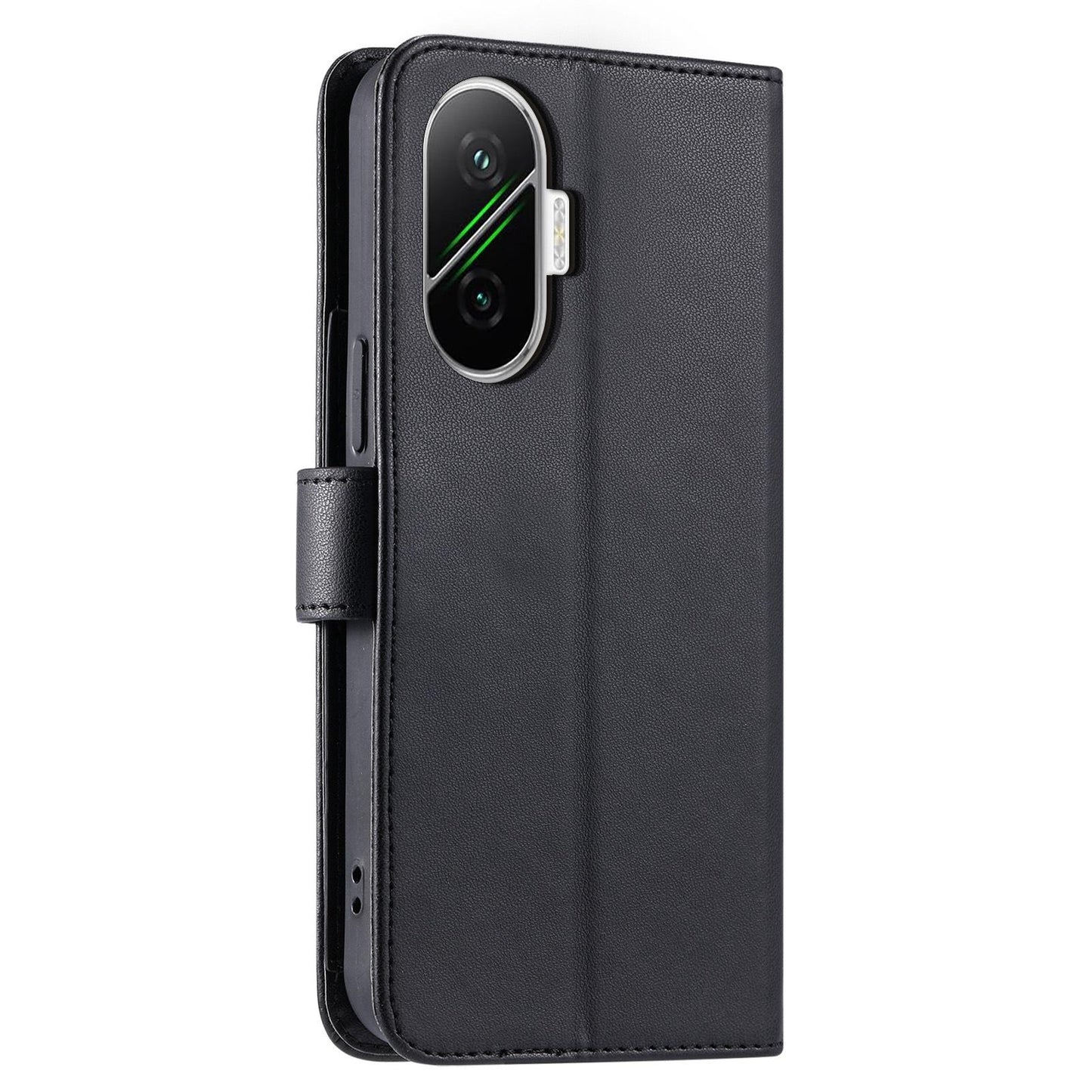 For Redmi Turbo 4 Pro 5G / Poco F7 5G Ring Buckle Rhombic Leather Phone Case(Black)
