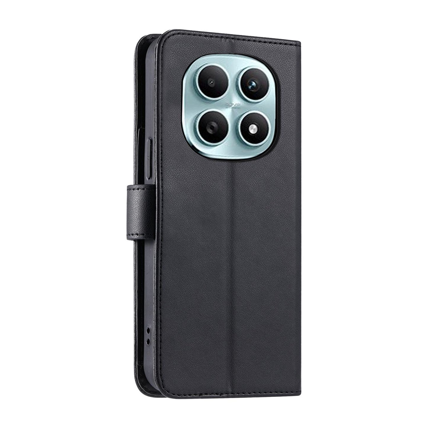 For Redmi Note 15 4G / 5G Global 164mm Ring Buckle Rhombic Leather Phone Case(Black)