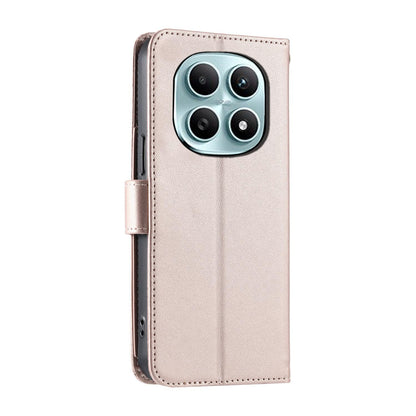 For Redmi Note 15 4G / 5G Global 164mm Ring Buckle Rhombic Leather Phone Case(Rose Gold)