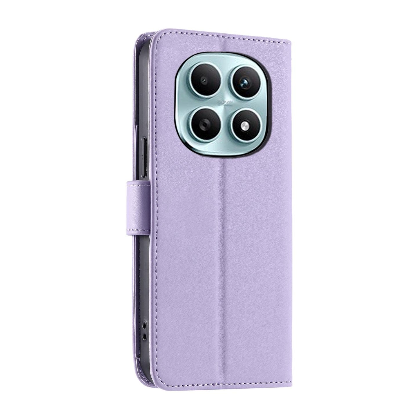 For Redmi Note 15 4G / 5G Global 164mm Ring Buckle Rhombic Leather Phone Case(Purple)
