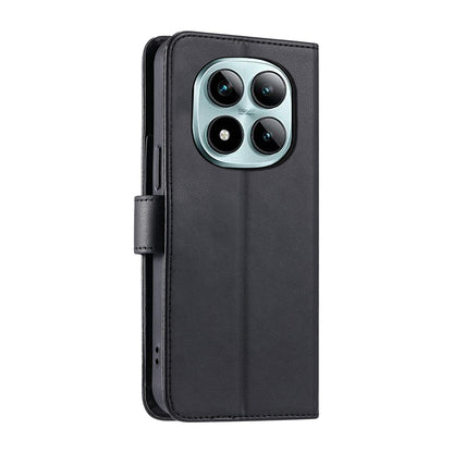 For Redmi Note 15 Pro+ Global 163.3mm Ring Buckle Rhombic Leather Phone Case(Black)