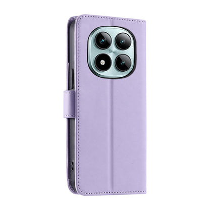 For Redmi Note 15 Pro+ Global 163.3mm Ring Buckle Rhombic Leather Phone Case(Purple)