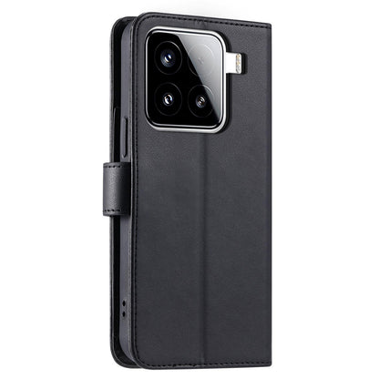For Xiaomi 15 Ring Buckle Rhombic Leather Phone Case(Black)