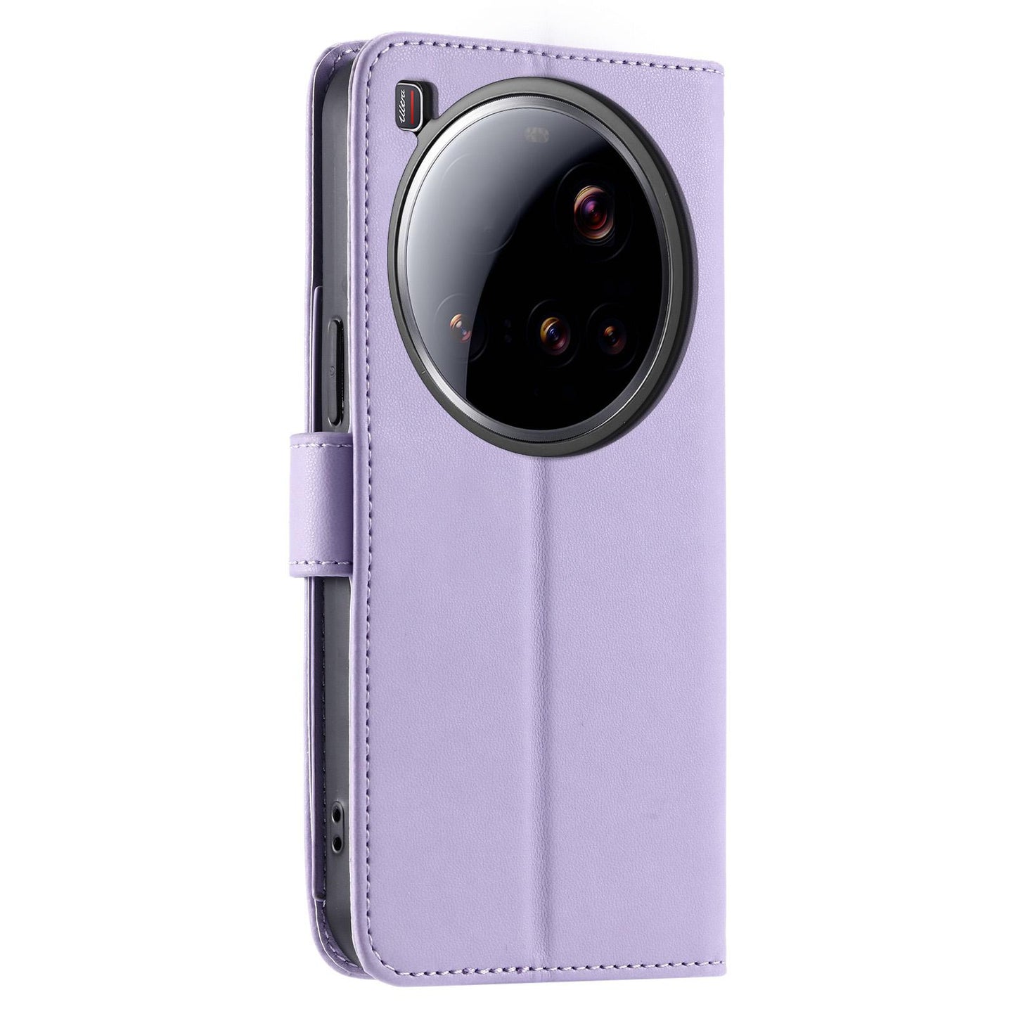 For Xiaomi 15 Ultra Ring Buckle Rhombic Leather Phone Case(Purple)