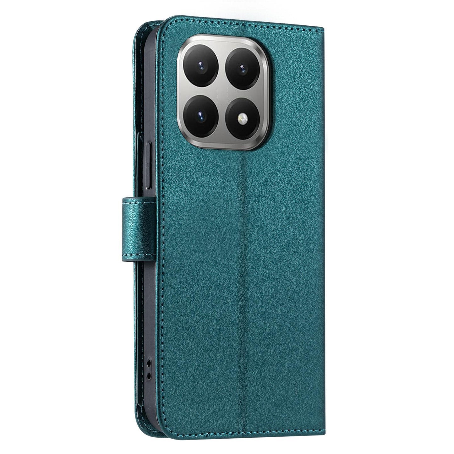 For Xiaomi 15T 5G Ring Buckle Rhombic Leather Phone Case(Green)
