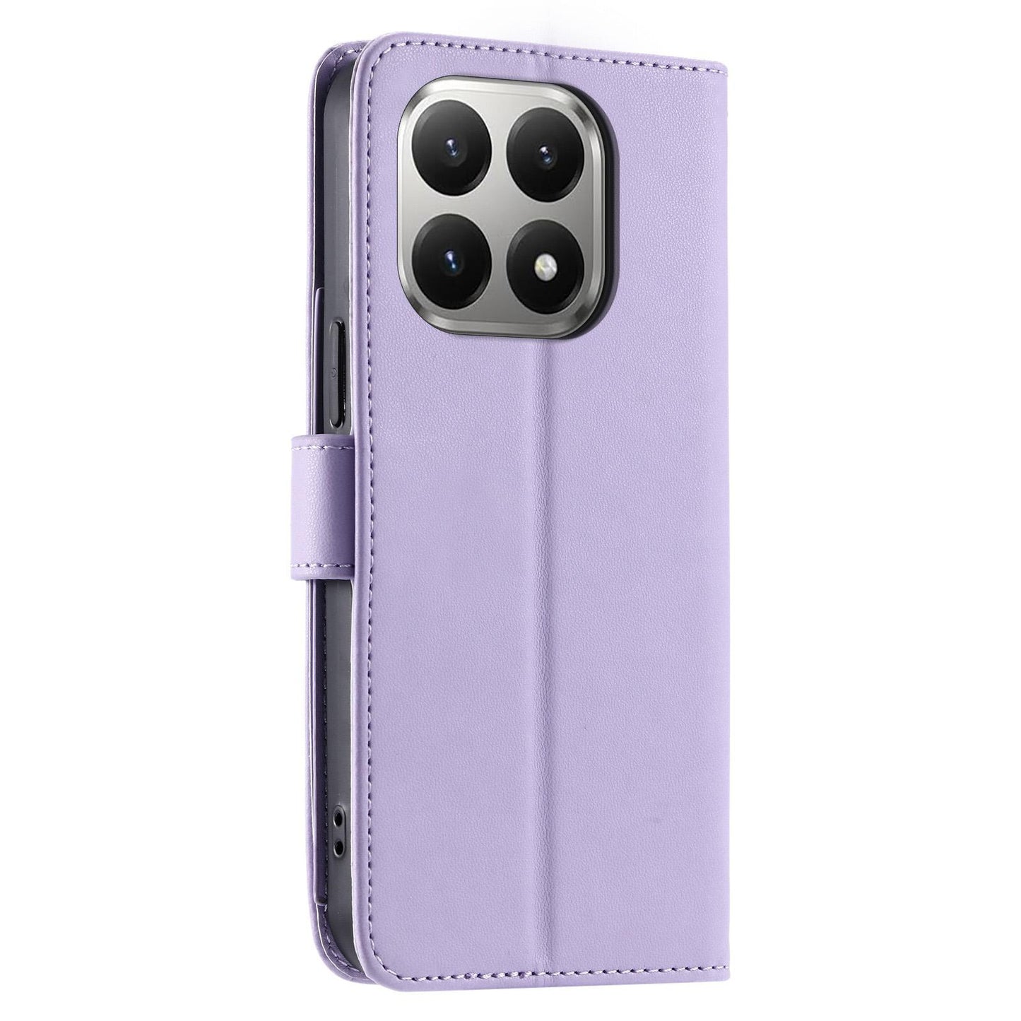 For Xiaomi 15T 5G Ring Buckle Rhombic Leather Phone Case(Purple)