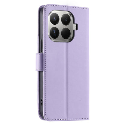 For Xiaomi 15T Pro 5G Ring Buckle Rhombic Leather Phone Case(Purple)