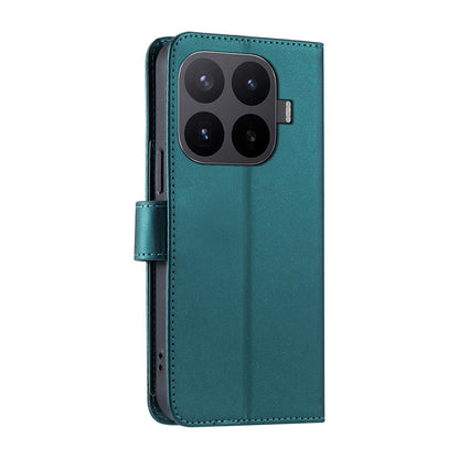 For Xiaomi 17T 5G Ring Buckle Rhombic Leather Phone Case(Green)