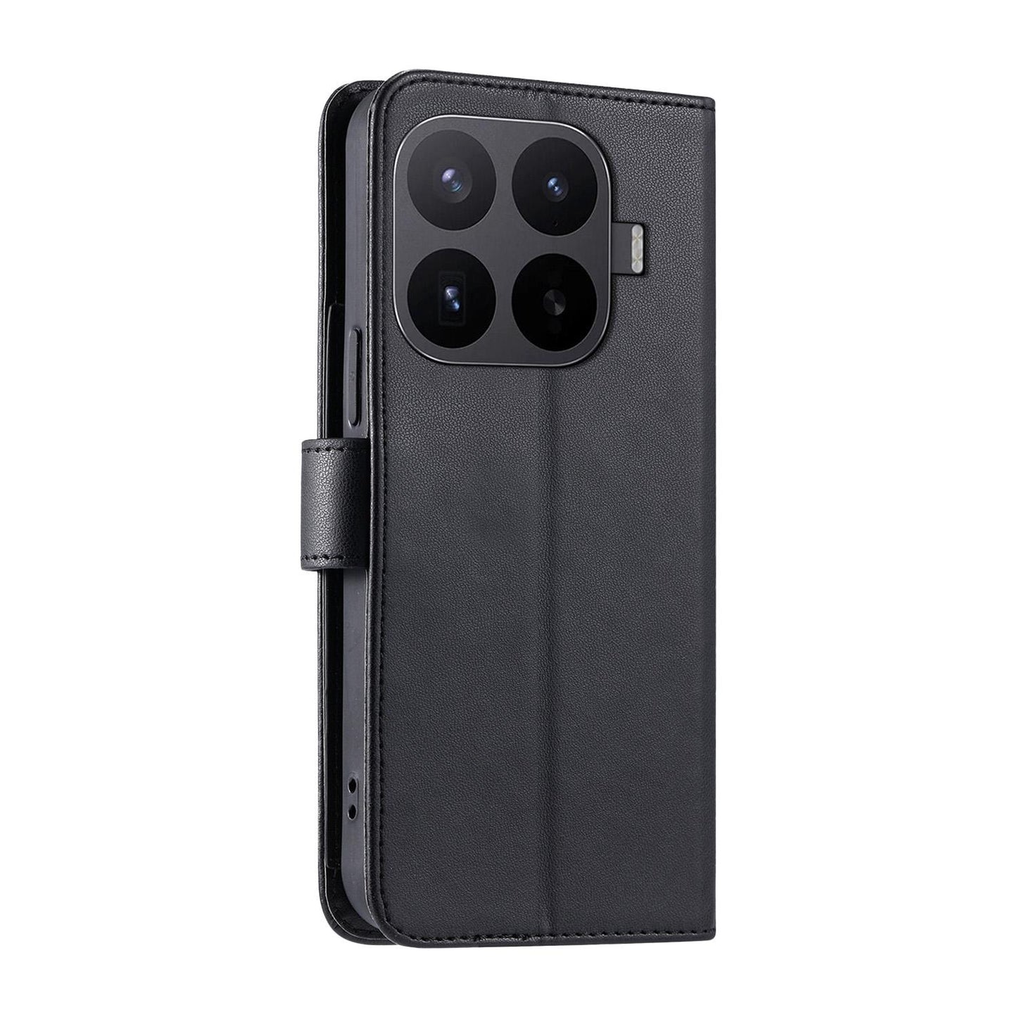 For Xiaomi 17T 5G Ring Buckle Rhombic Leather Phone Case(Black)