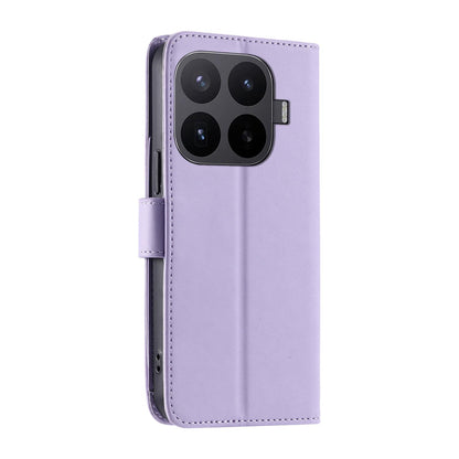 For Xiaomi 17T 5G Ring Buckle Rhombic Leather Phone Case(Purple)