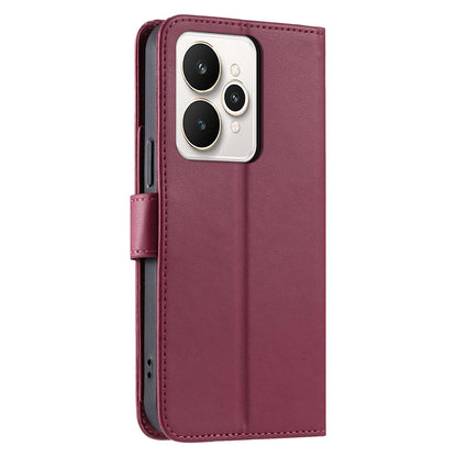 For Realme 15 / 15 Pro 5G Ring Buckle Rhombic Leather Phone Case(Red)