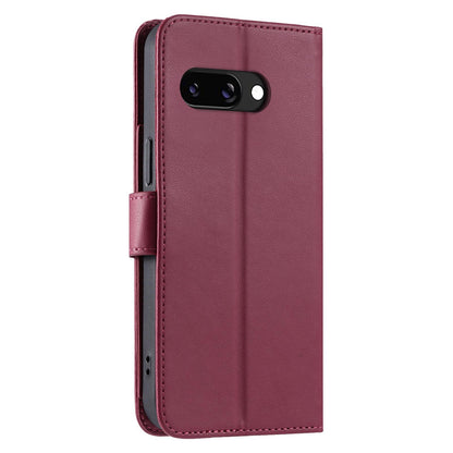 For Google Pixel 10a Ring Buckle Rhombic Leather Phone Case(Red)