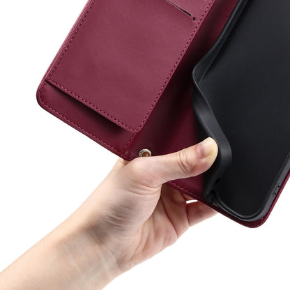For Google Pixel 10a Ring Buckle Rhombic Leather Phone Case(Red)