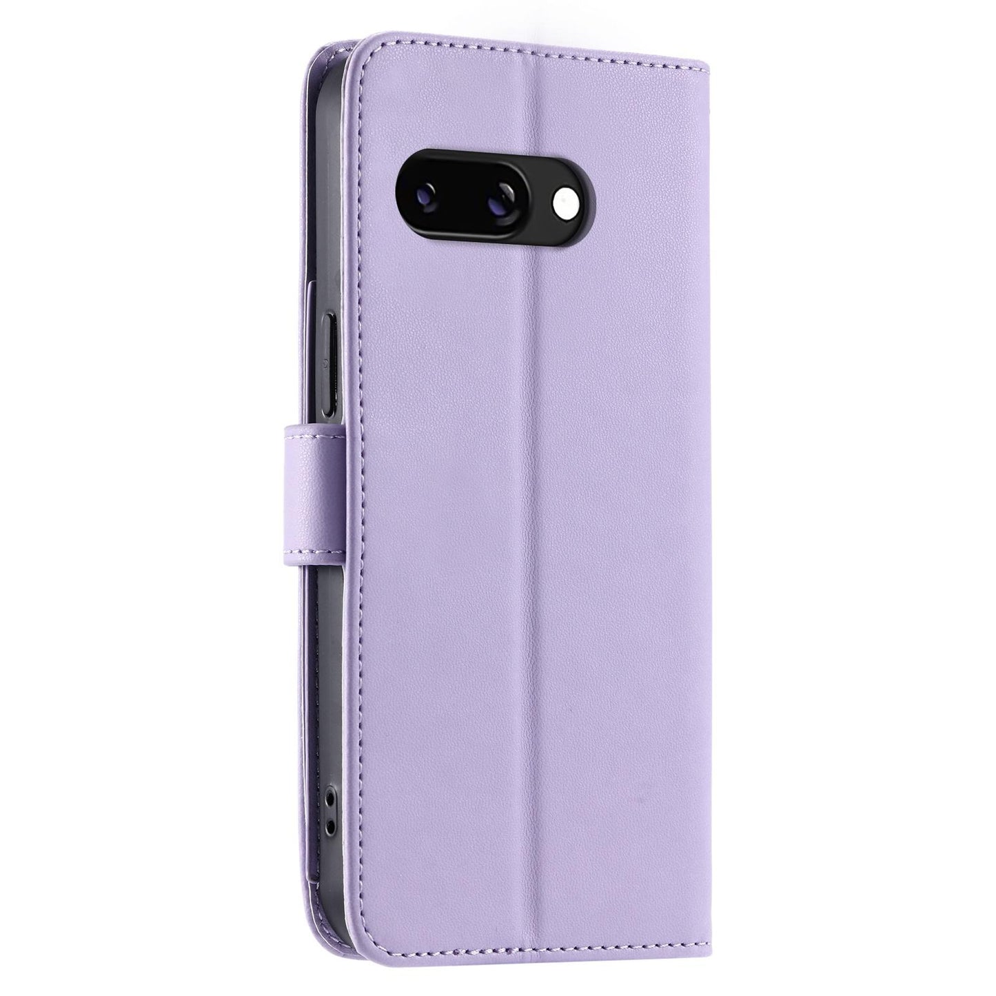For Google Pixel 10a Ring Buckle Rhombic Leather Phone Case(Purple)
