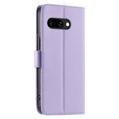 For Google Pixel 10a Ring Buckle Rhombic Leather Phone Case(Purple)