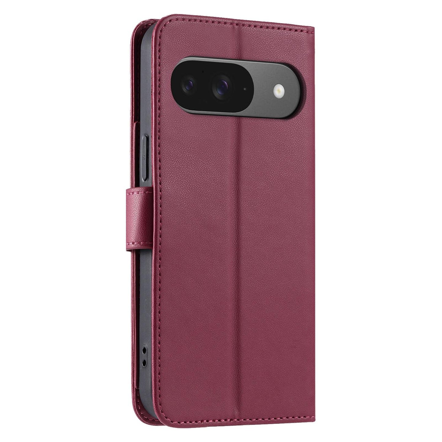 For Google Pixel 10 / 10 Pro Ring Buckle Rhombic Leather Phone Case(Red)