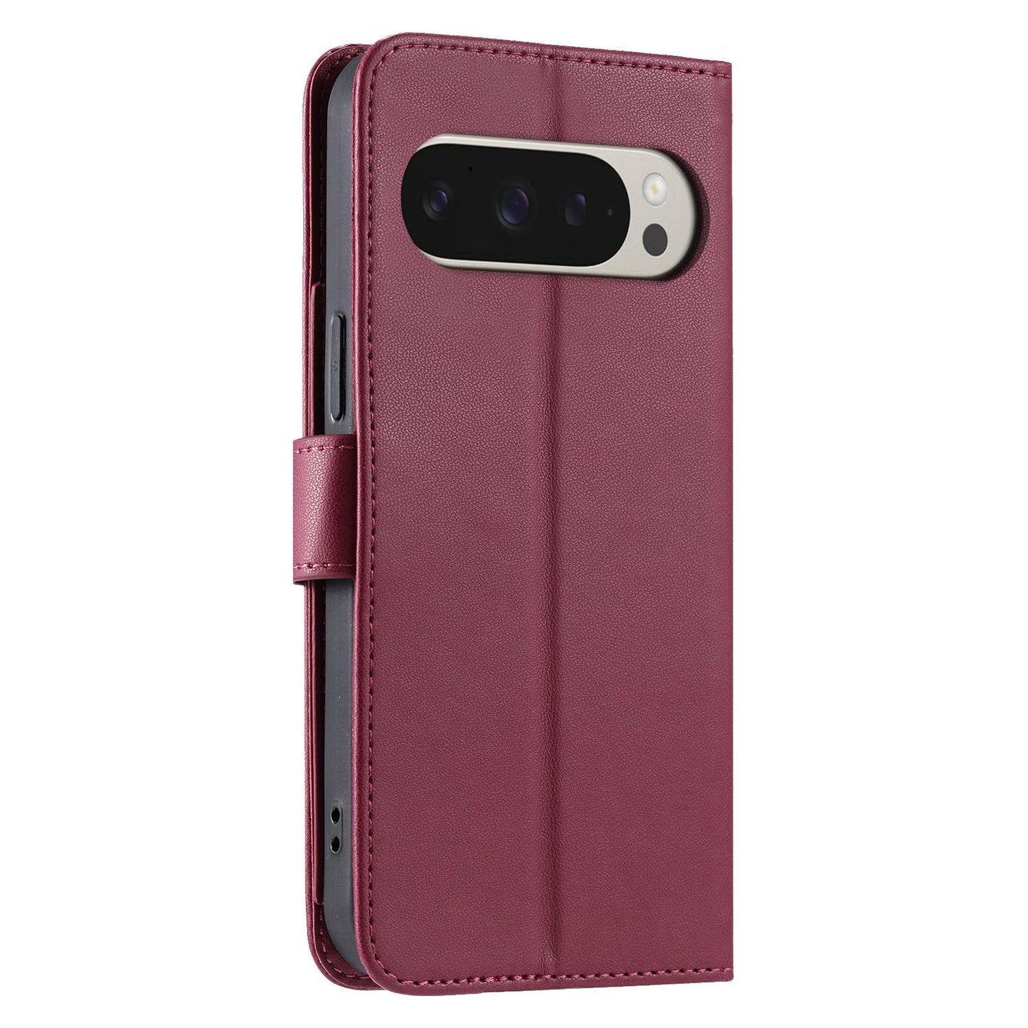 For Google Pixel 10 Pro XL Ring Buckle Rhombic Leather Phone Case(Red)