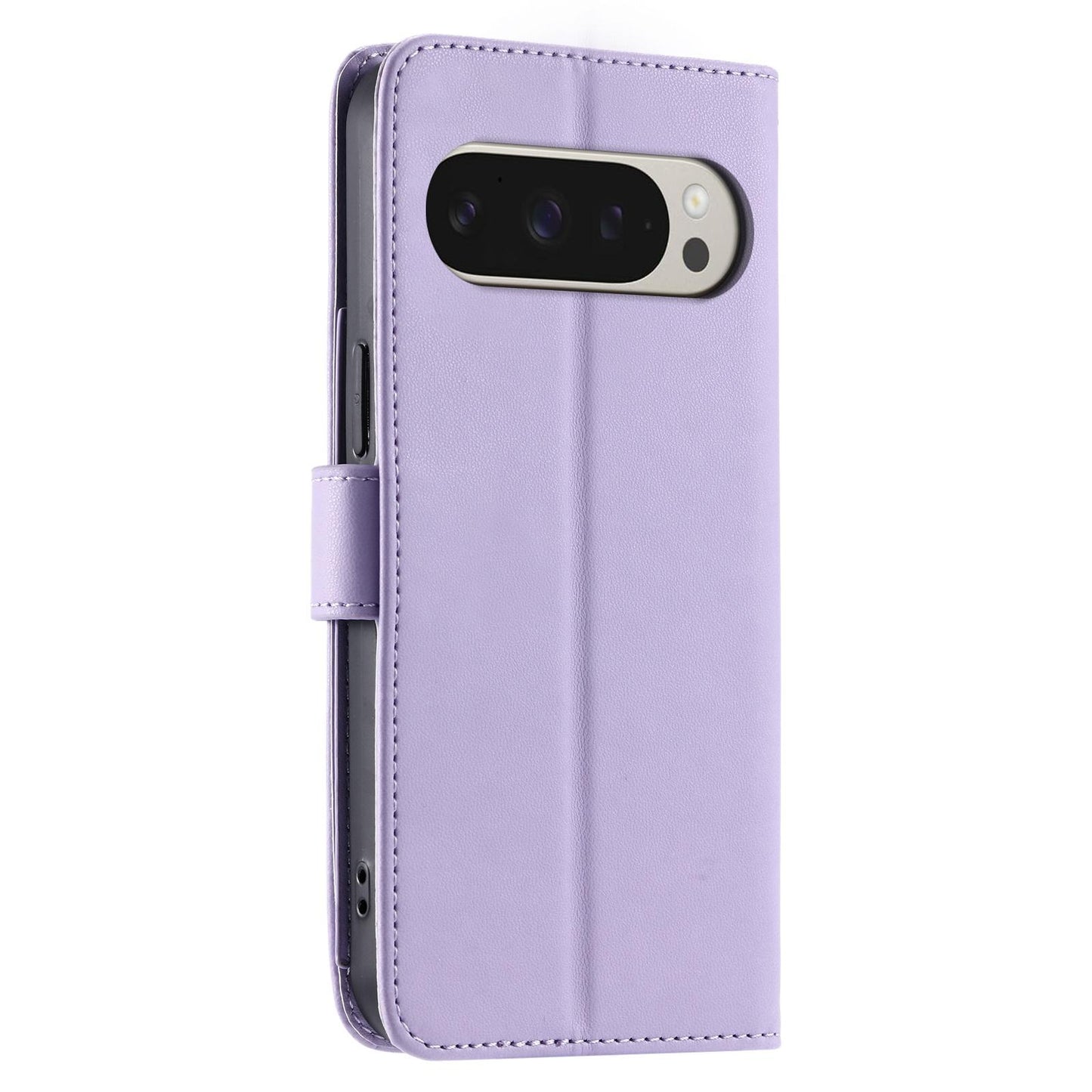 For Google Pixel 10 Pro XL Ring Buckle Rhombic Leather Phone Case(Purple)