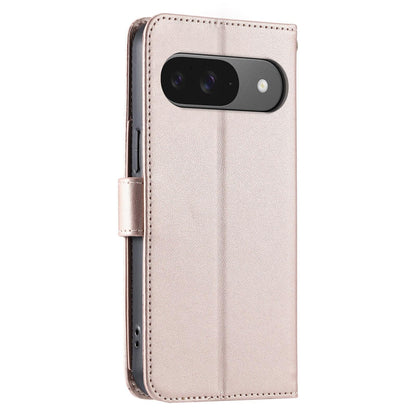 For Google Pixel 11 / 11 Pro Ring Buckle Rhombic Leather Phone Case(Rose Gold)