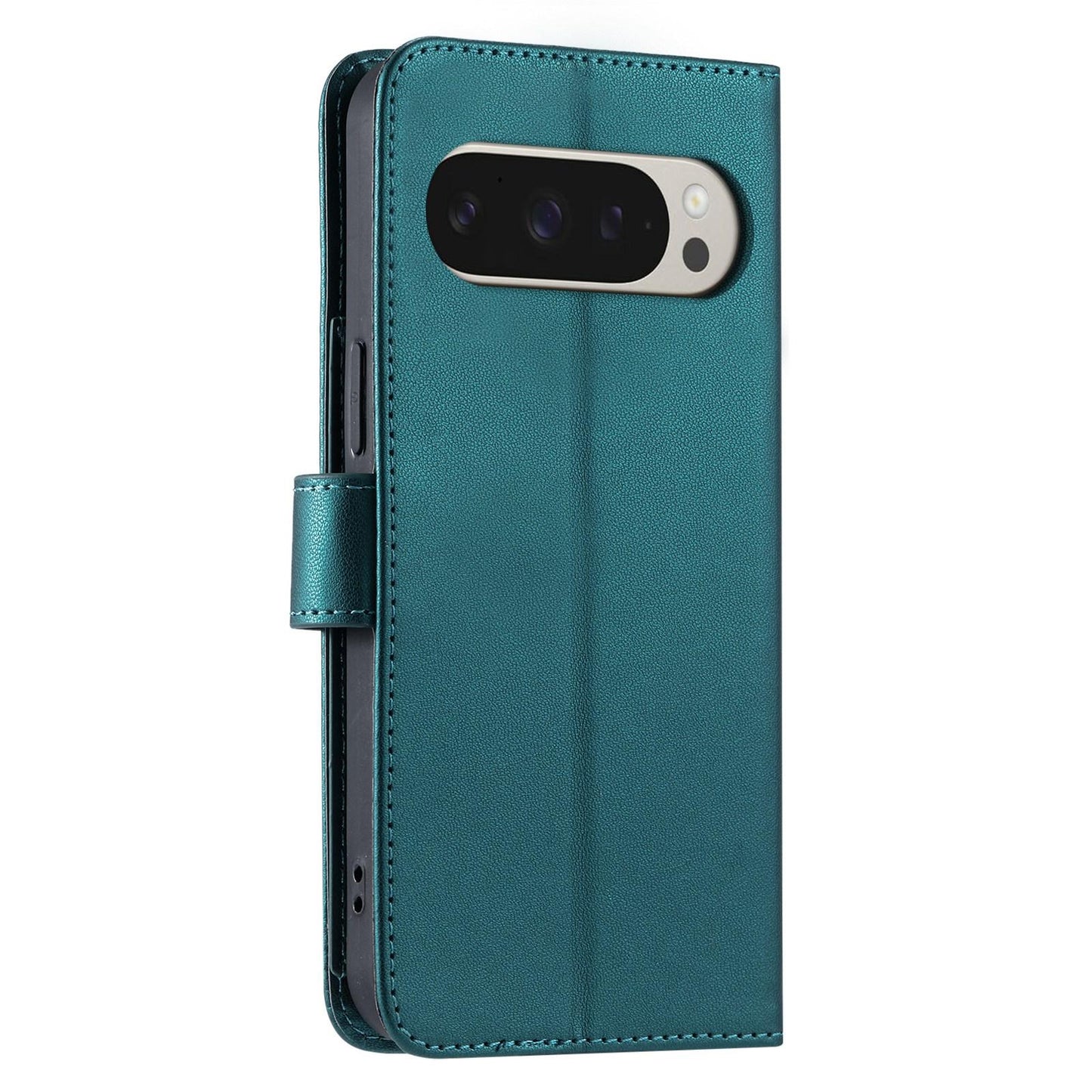 For Google Pixel 11 Pro XL Ring Buckle Rhombic Leather Phone Case(Green)