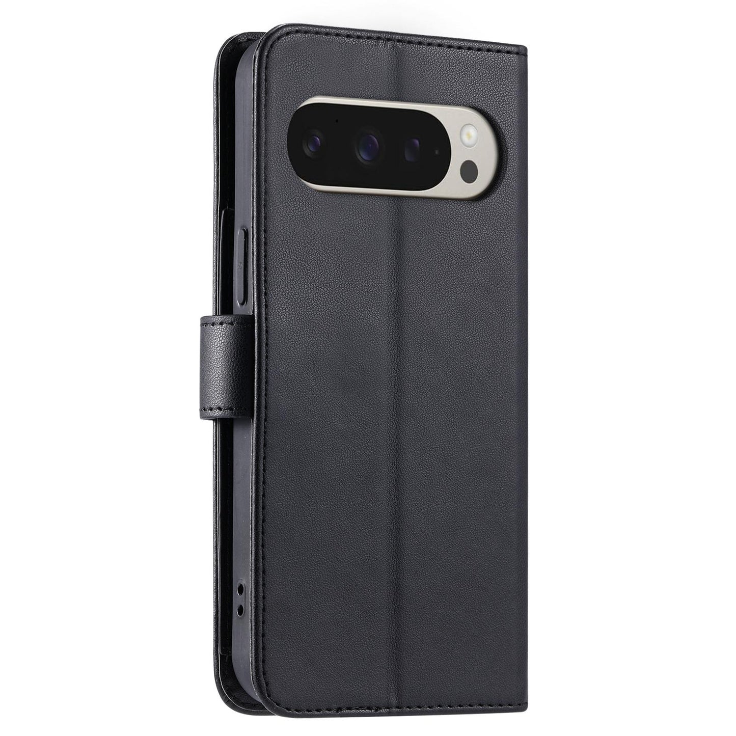 For Google Pixel 11 Pro XL Ring Buckle Rhombic Leather Phone Case(Black)